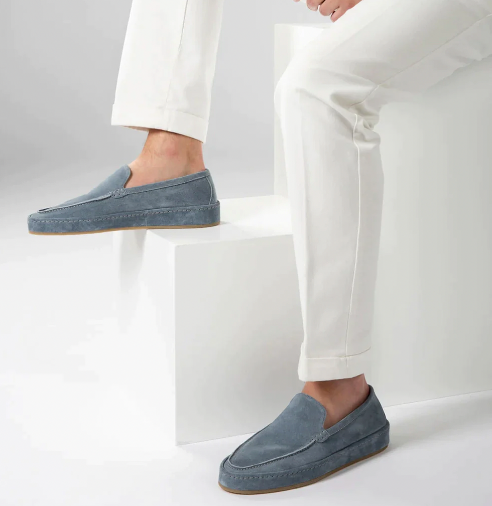 Mocassins confortables pour hommes en daim