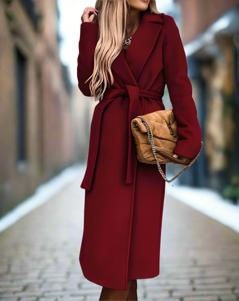 Manteau élégant pour femme Léger Ceinture