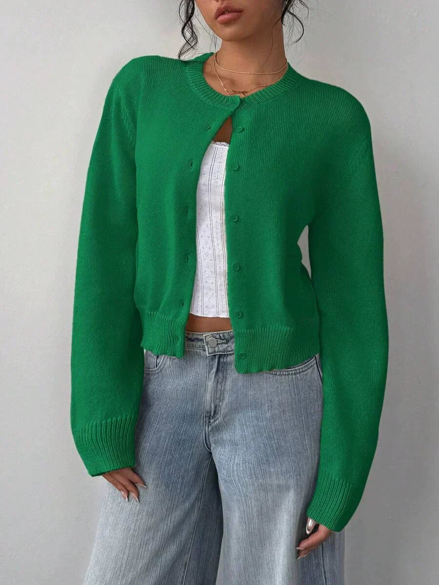 Cardigan souple femme, pull court