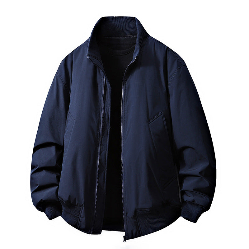 Blouson en cuir pour homme, coupe slim élégante