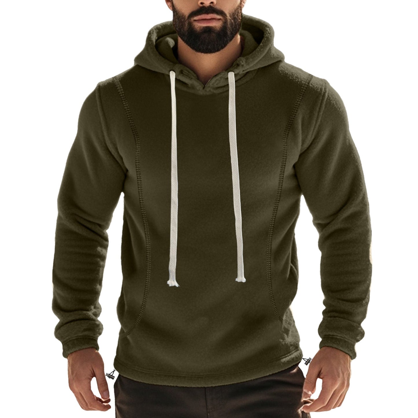 Sweat à capuche polaire homme Premium Poche kangourou Design moderne