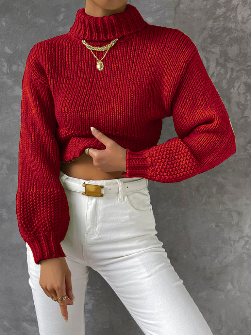 Pull femme moderne manches volumineuses