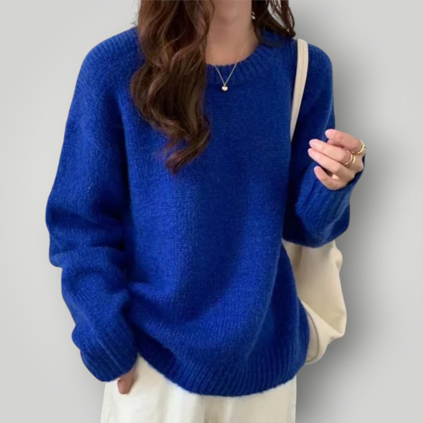 Pull surdimensionné doux et chaud pour femme