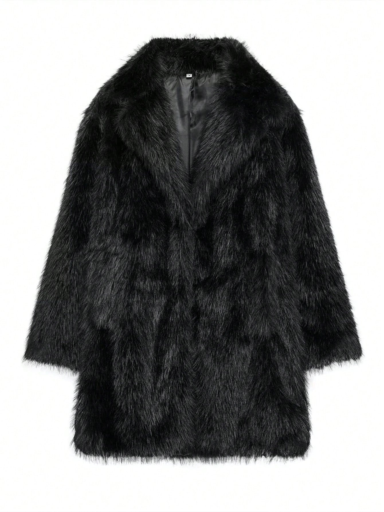 Veste en fausse fourrure pour femme, douce, design de luxe
