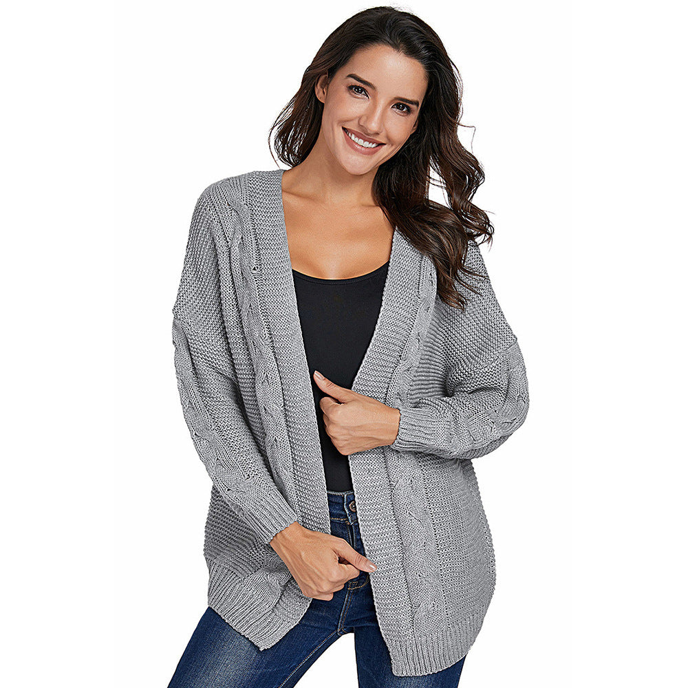 Gilet grande taille ouvert sur le devant
