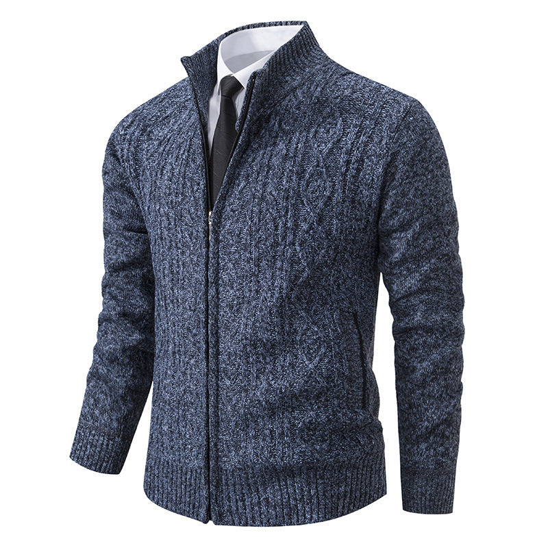 Gilet homme col montant motif tendance