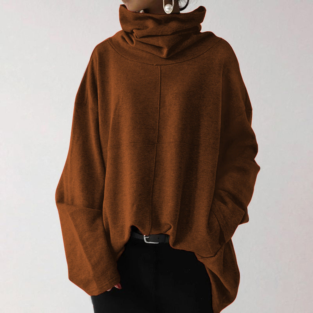 Pull à col roulé uni tendance