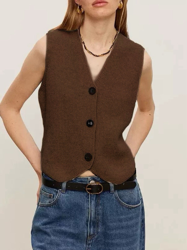 Gilet en maille doux et durable pour femme