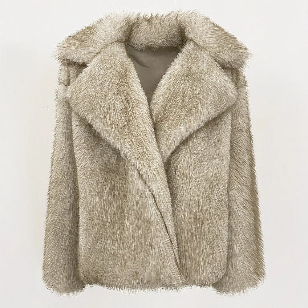 Veste en fausse fourrure pour femmes Mode hiver stylée