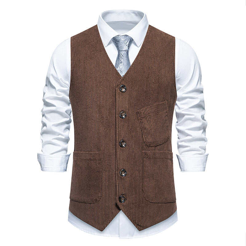 Gilet homme élégant structuré moderne ajusté