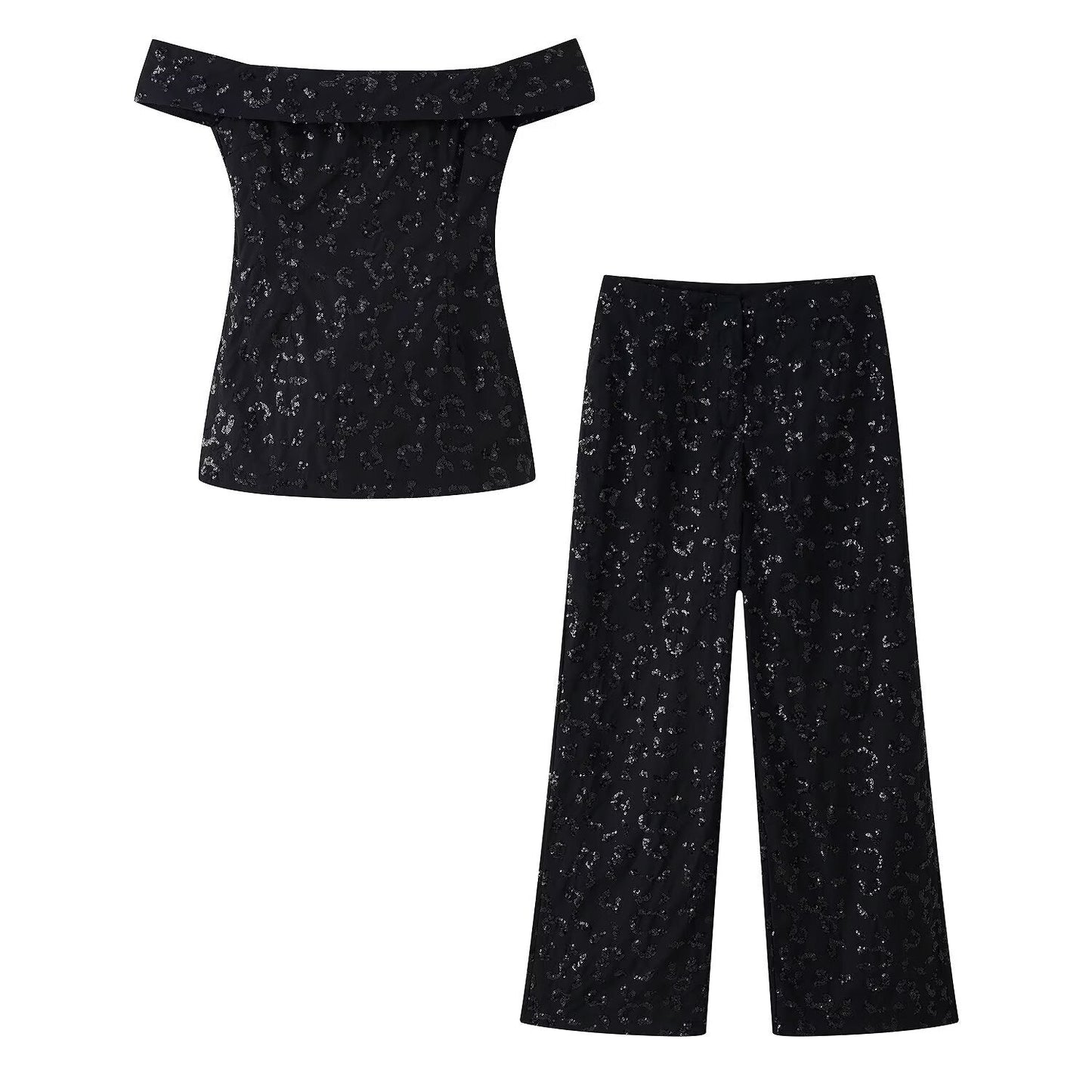 Pantalon élégant en dentelle à motifs floraux pour femmes