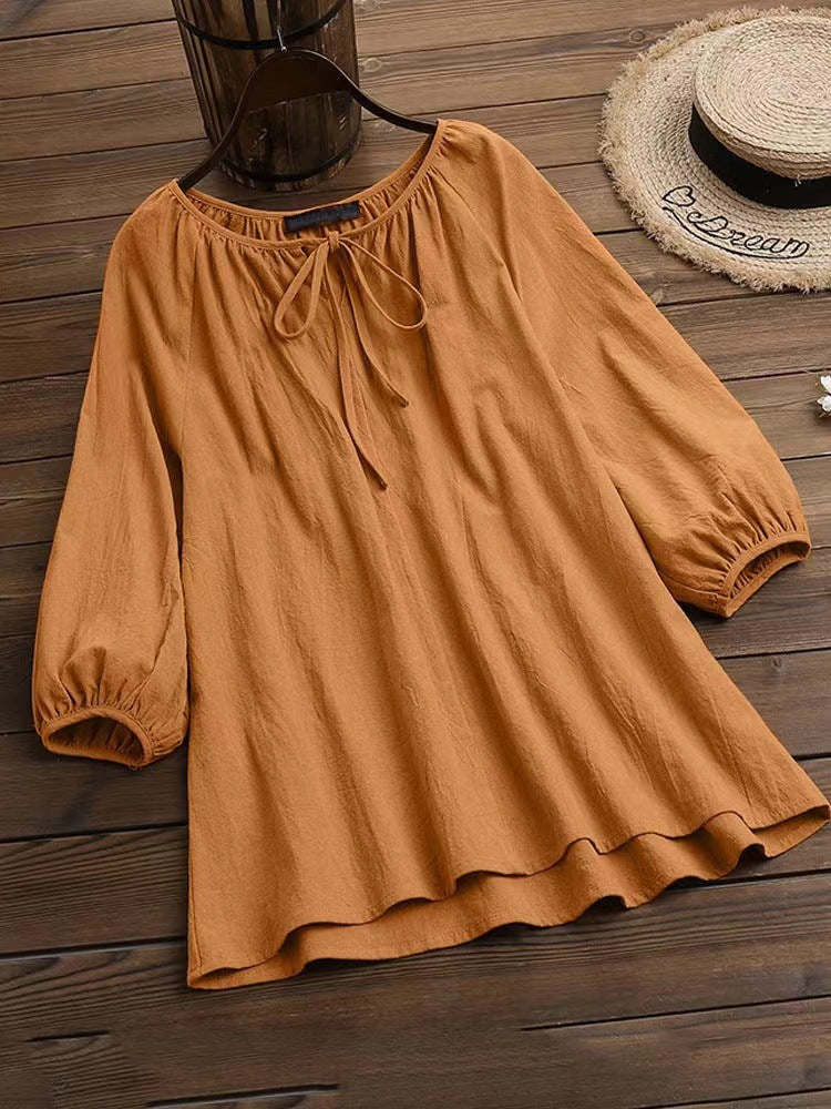 Chemisier femme Design élégant Col rond