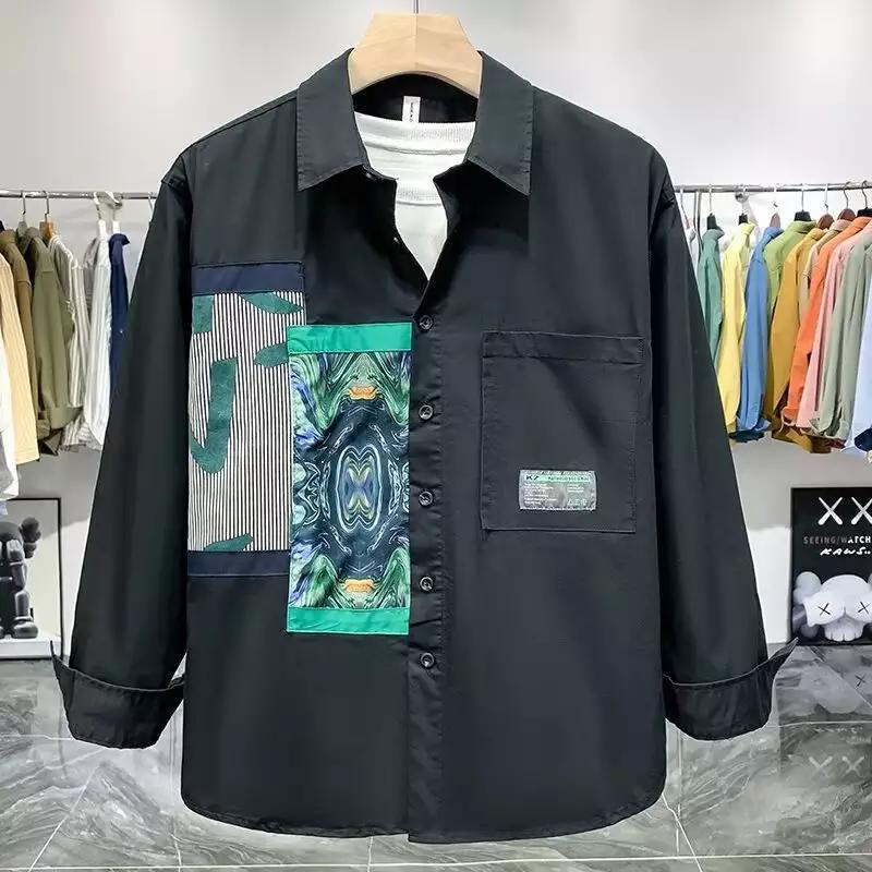 Chemise décontractée moderne pour homme avec poches