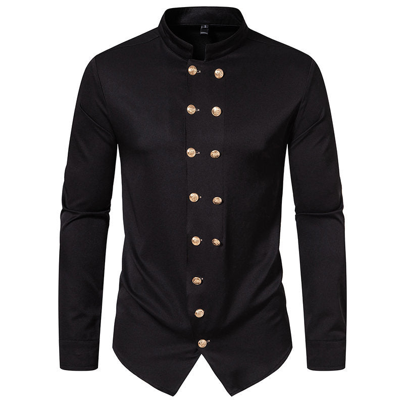 Chemise homme Design élégant Patte de boutonnage