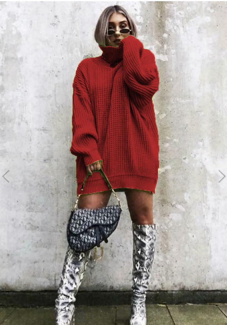 Pull en maille gaufre oversize tendance pour femme