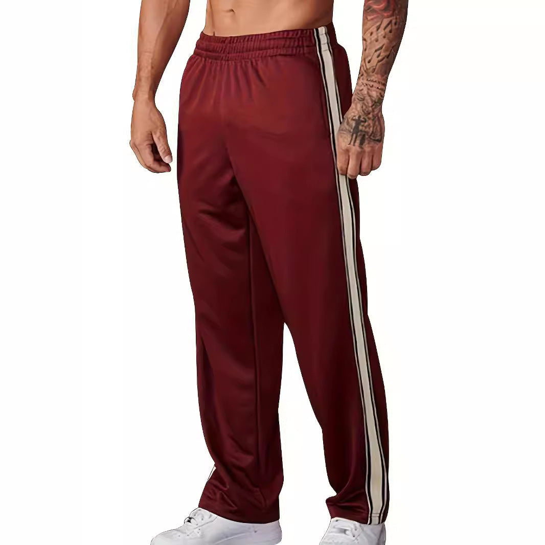 Pantalon de sport homme avec bandes latérales design moderne