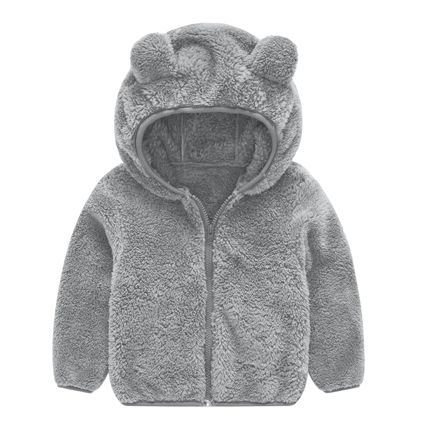 Veste polaire femme Oreilles d'ours Bonnet chaud Doux et confortable