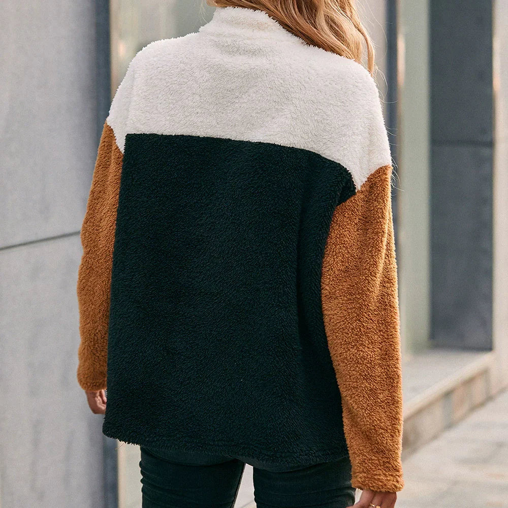 Große Damenkleider | Bequeme Passform Weicher Stoff Patchwork Design - IdealeKleiden