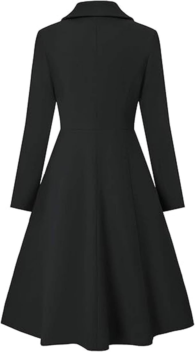 Manteau oversized élégant à double boutonnage pour femme