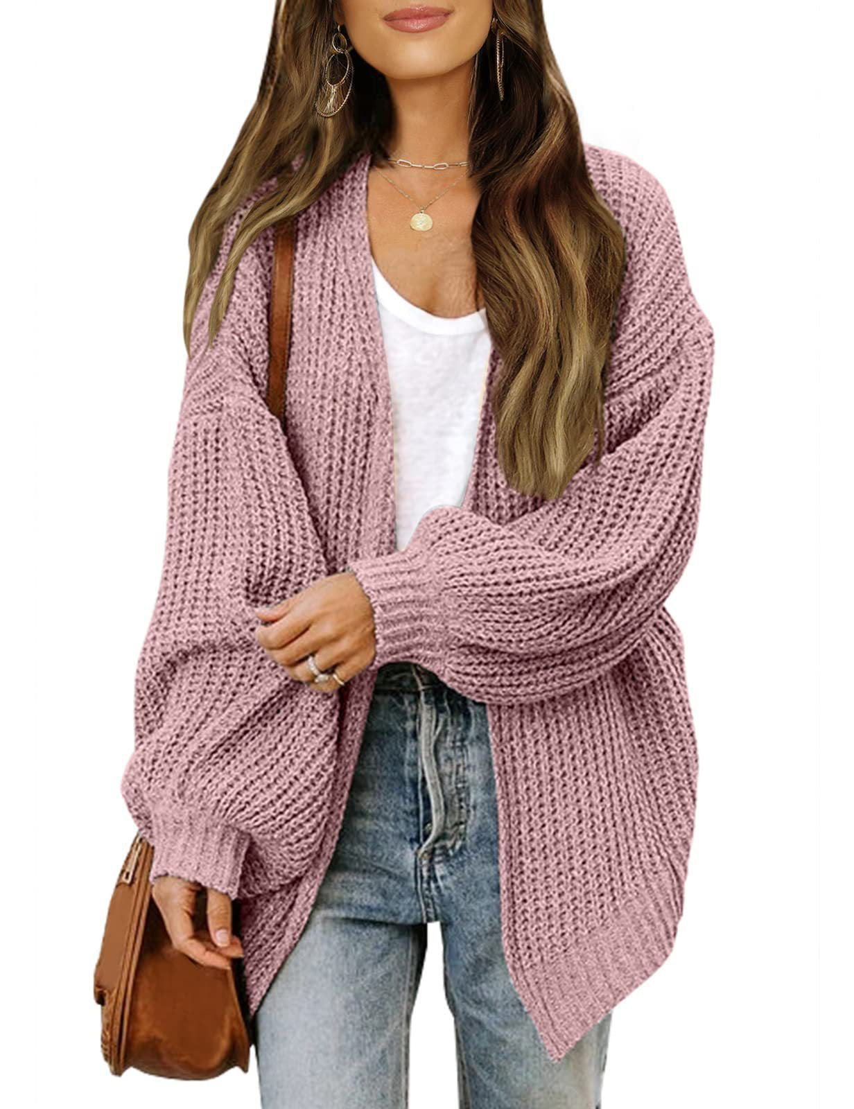 Gilet tricoté pour femme, style ample et confortable