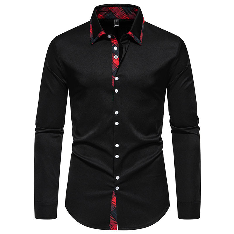 Chemise Homme Motif à Carreaux Élégant Design Moderne