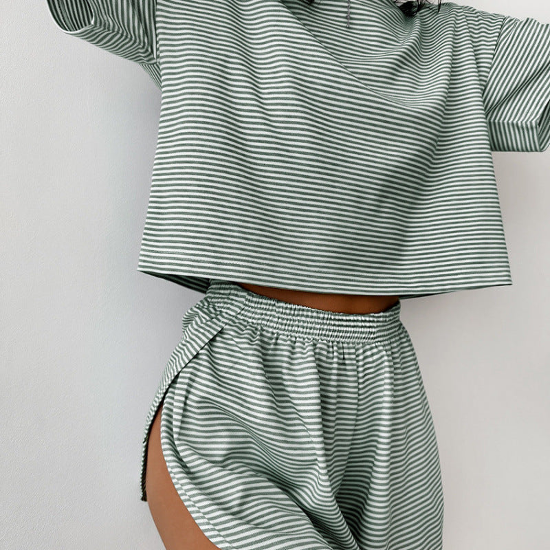 Ensemble décontracté femme Top manches courtes et short été
