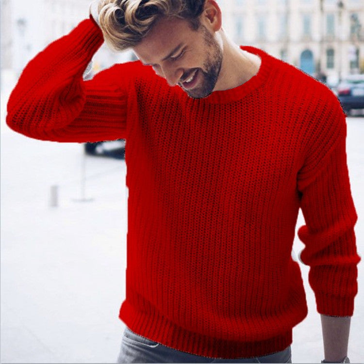 Pull col rond moderne pour homme