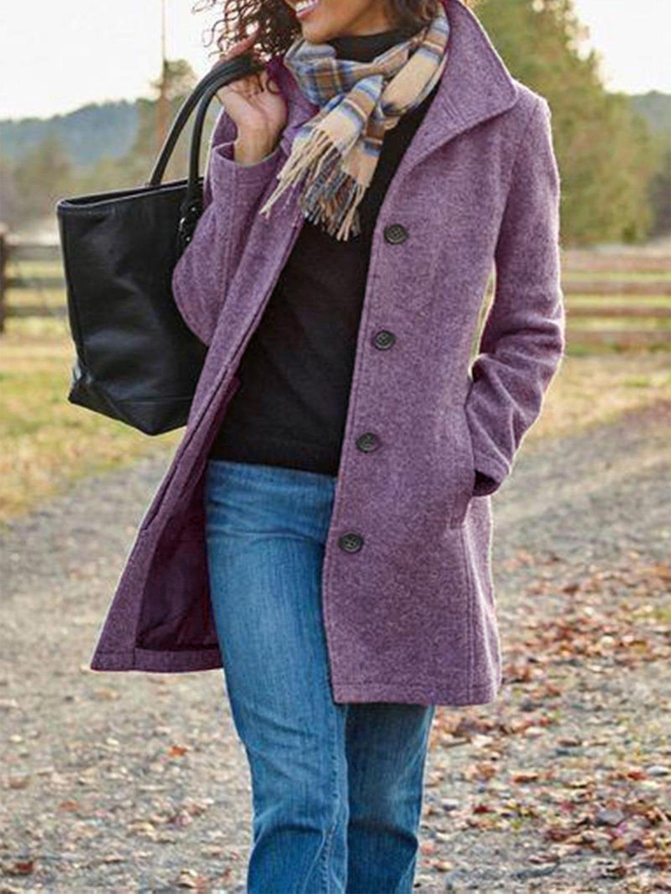 Manteau en laine élégant classique pour femme