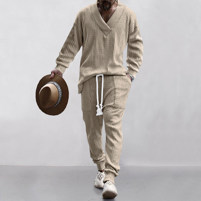 Ensemble de costume en maille moderne pour homme