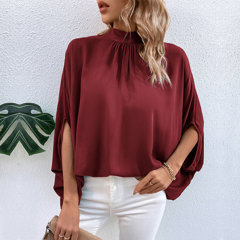 Tunique Femme Chiffon Élégant Manches Amples