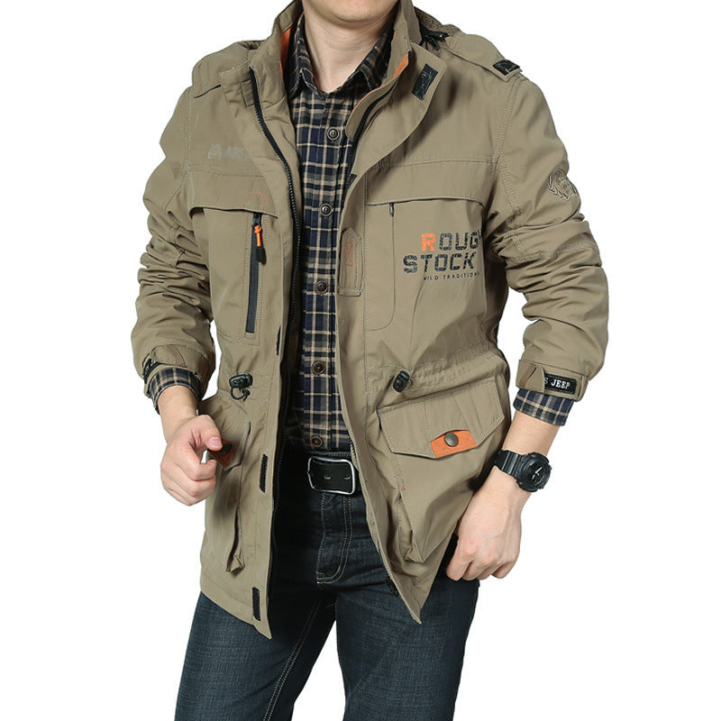 Veste d'extérieur pour homme Fonctionnelle Polyvalente