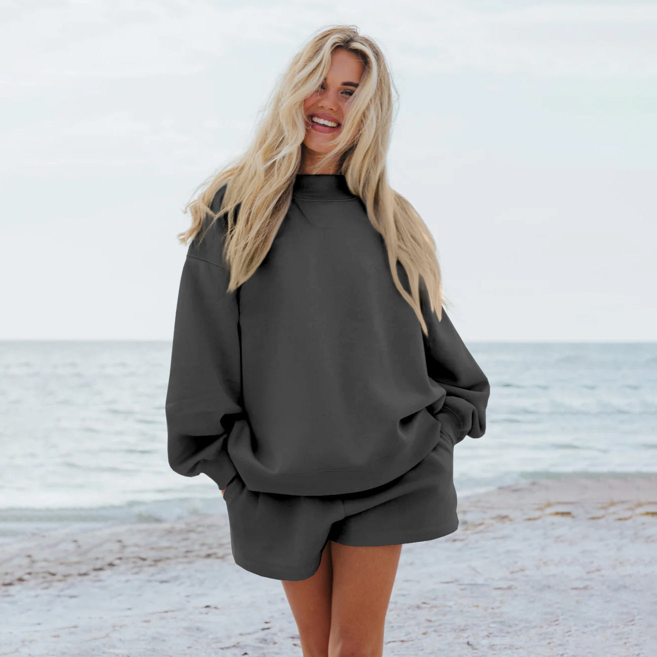 Sweat-shirt oversize femme Généreux Confortable