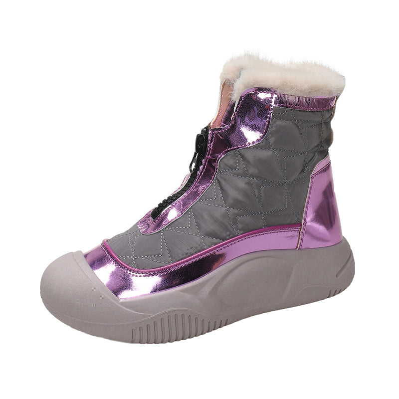Bottes d'hiver pour femme isolées chaudes confortables neige