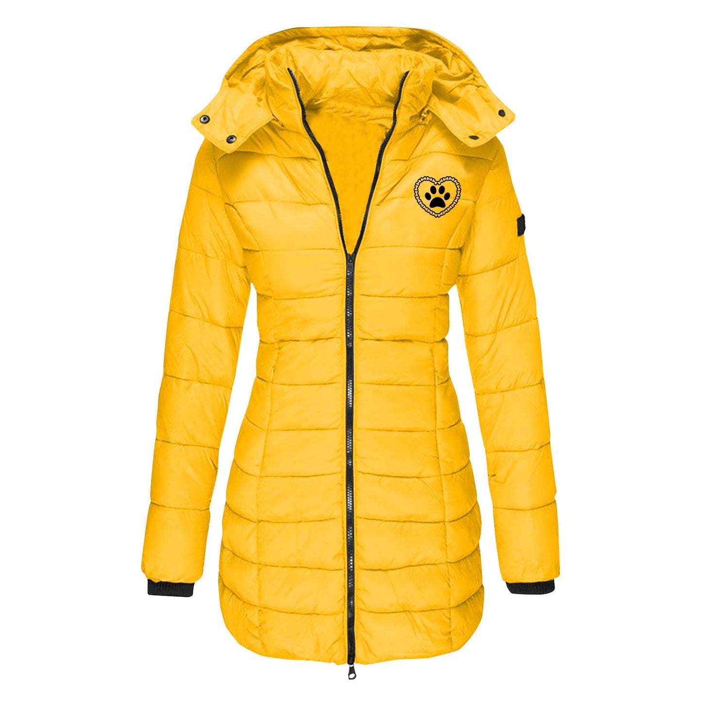 Veste mi-saison doublée à capuche pour femmes