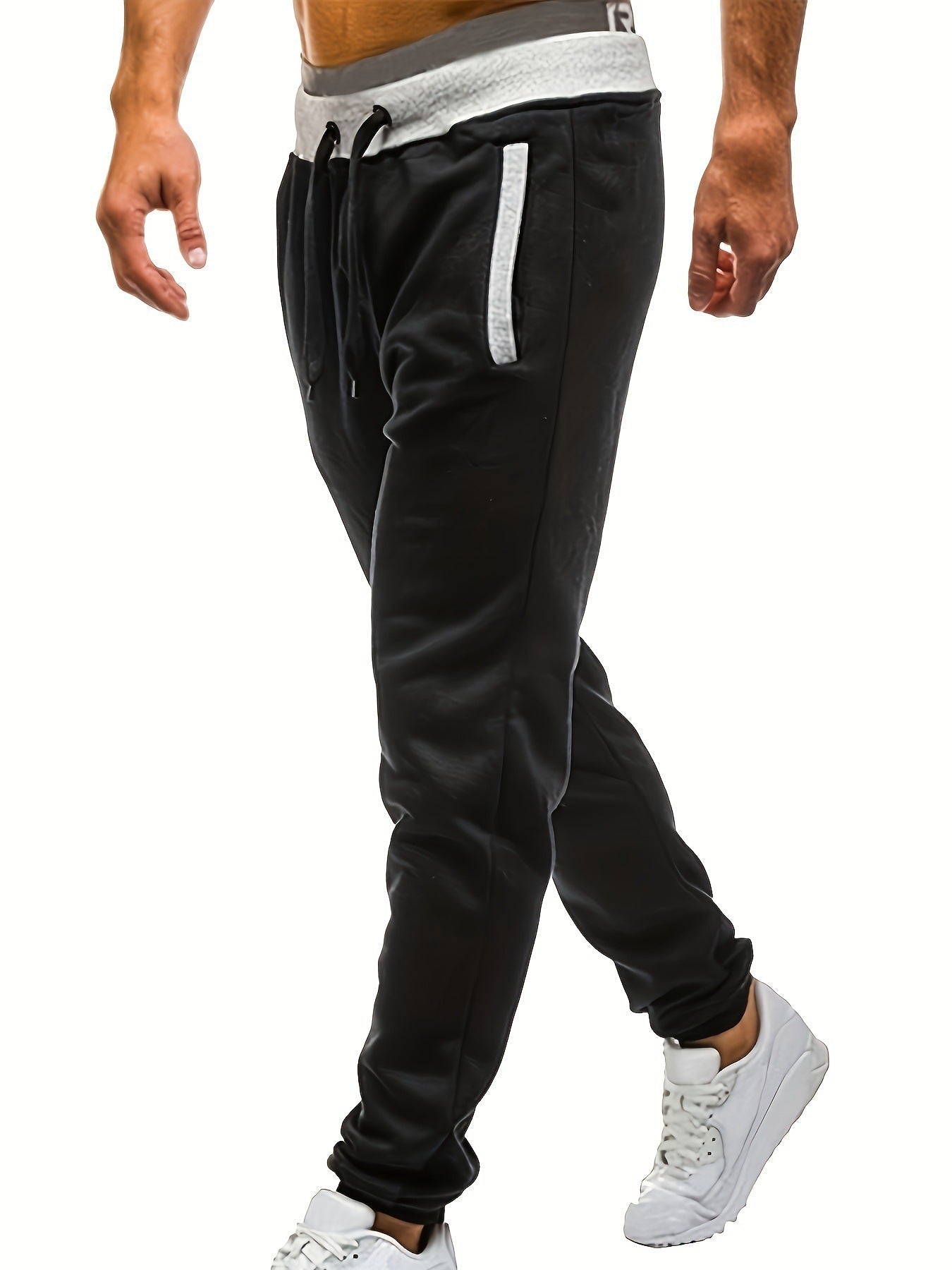 Pantalon de jogging homme sportif confortable avec poches latérales