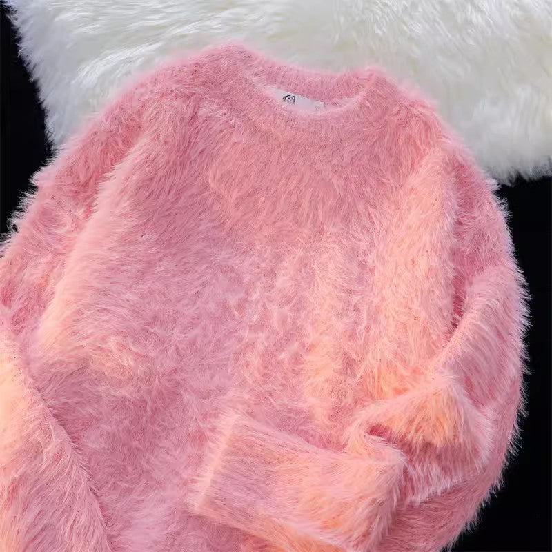 Pull doux à col rond pour femme, design élégant