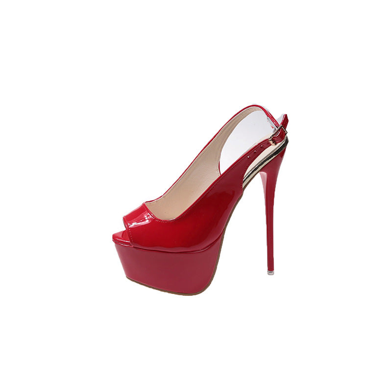 Escarpins à talons hauts ouverts à l'arrière pour femmes