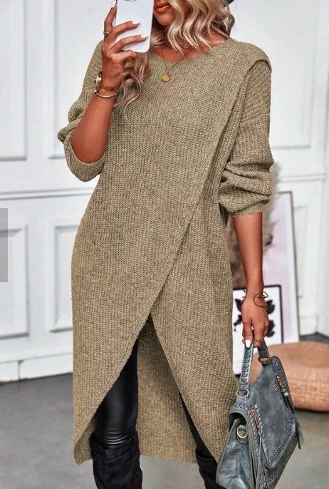 Robe pull élégante mode femme