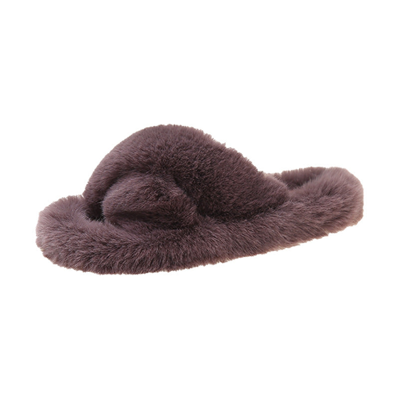 Chaussons en peluche doux et moelleux pour femmes