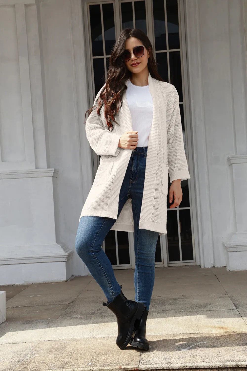 Cardigan Élégant Grande Taille pour Femme