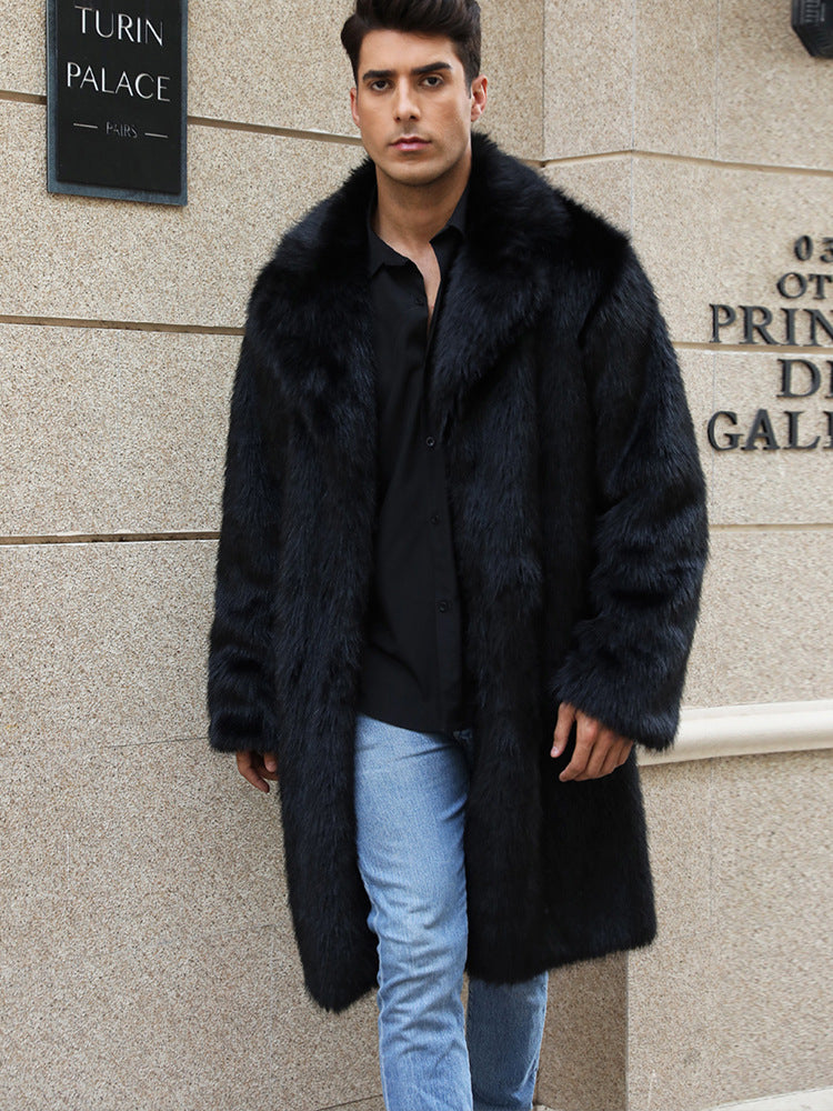 Herren Luxus Felljacke Elegantes Design - IdealeKleiden