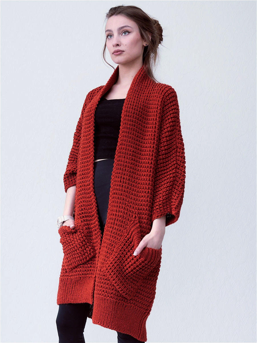 Veste pour femme douce confortable à manches longues