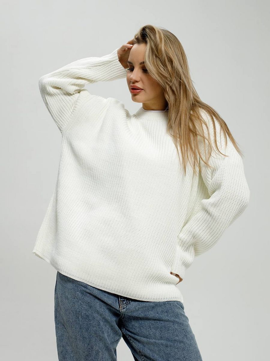 Pull pour femme, maille épaisse, confortable, col rond