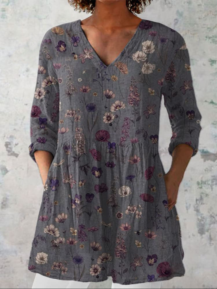 Robe d'été femme bohème chic fleurie