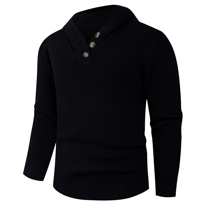Pull homme col châle design élégant