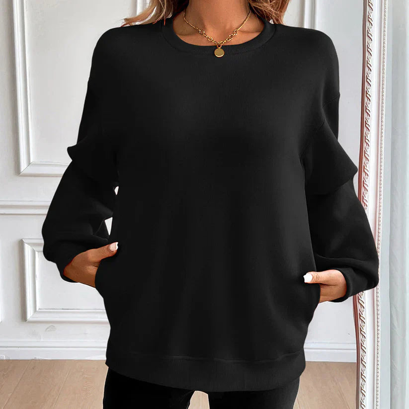 Nora - Sweat-shirt confortable avec poches avant
