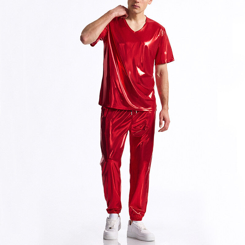 Survêtement de sport pour homme brillant moderne élastique