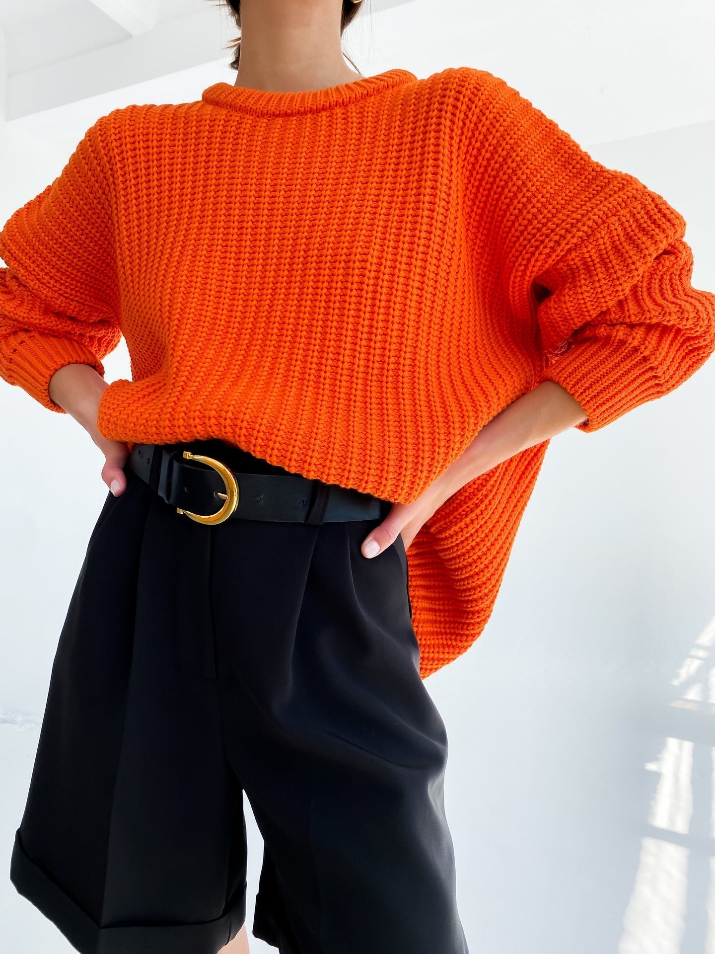 Grand cardigan motif côtelé Design décontracté