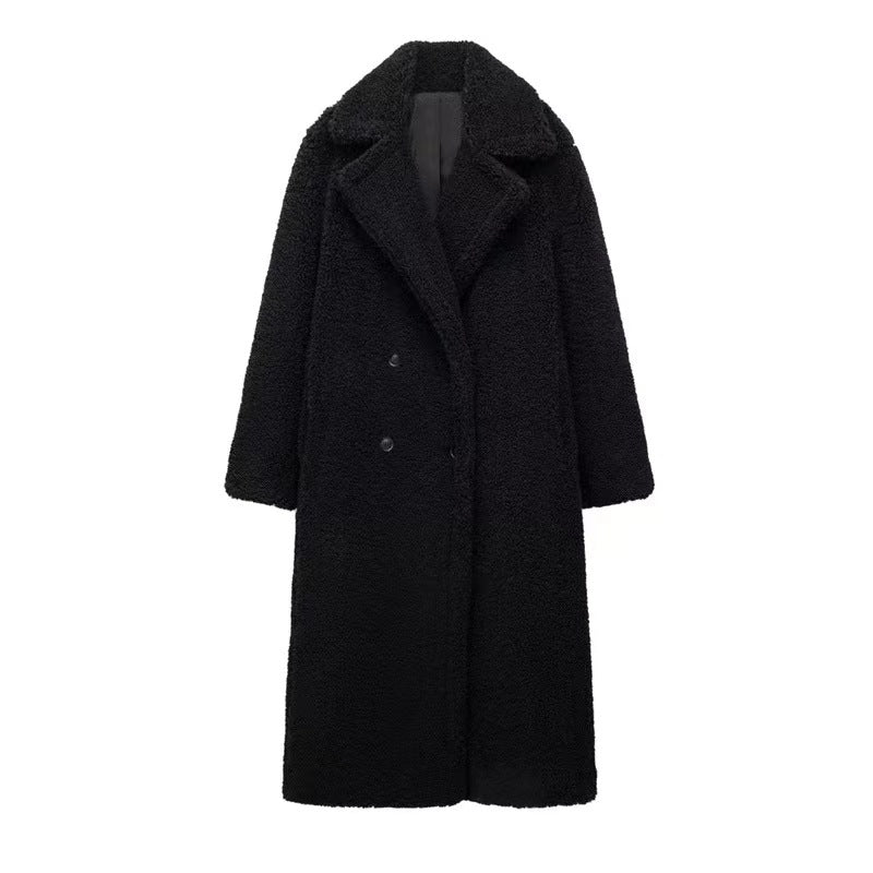 Longue veste Teddy Femme Chaude