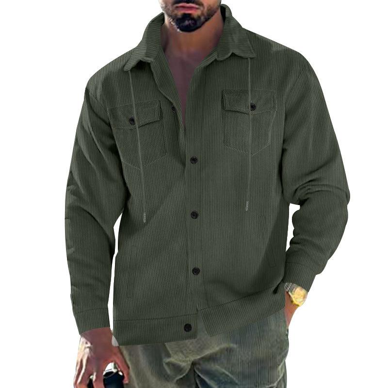 Veste en velours côtelé homme Coupe classique Pratique